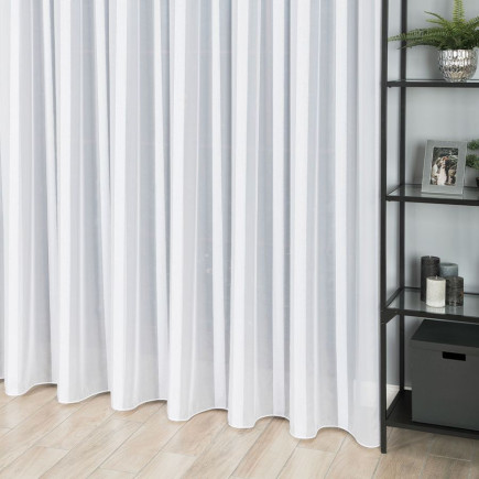 Firanka Fantazyjna z Ołowianką Pionowe Pasy 300cm Biała 001 EAN: 2010000566794
