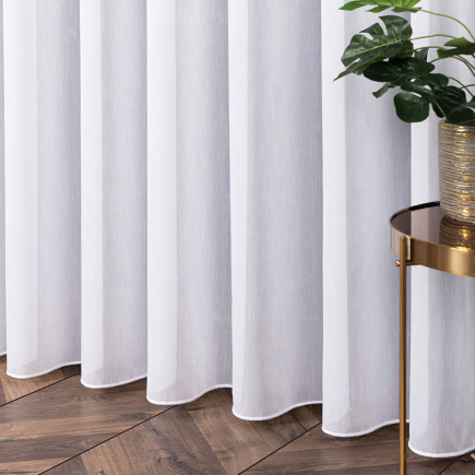 Firanka Eligia z ołowianką, 300cm, kolor biały 001, EAN: 5907693258136