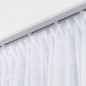 Firanka Fantazyjna Biała ze Srebrnym Pasem, Wzór na Dole, 250cm, EAN: 2010000563601