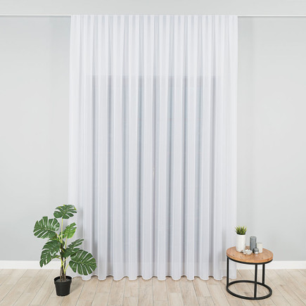 Firanka z ołowianką 300cm, kolor biały 001 - EAN: 5907693254084