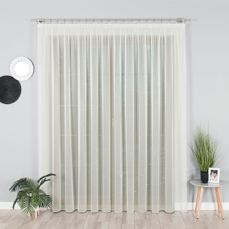 Firanka fantazyjna z ołowianką, wysokość 330cm, kolor 012 ecru