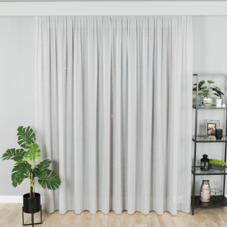 Firanka fantazyjna z ołowianką, wysokość 300cm, kolor 023 szary