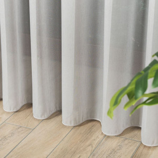 Firanka fantazyjna z ołowianką, wysokość 300cm, kolor 023 szary