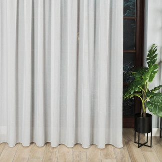 Firanka fantazyjna z ołowianką, wysokość 300cm, kolor 023 szary