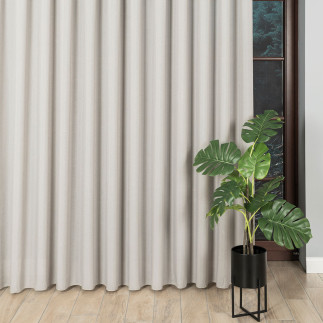 Firanka fantazyjna z ołowianką, wysokość 330cm, kolor 002 szary