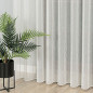 Firanka Fantazyjna Pasowa Offwhite z Jasnoszarymi Pasami 305cm EAN: 5907693250840