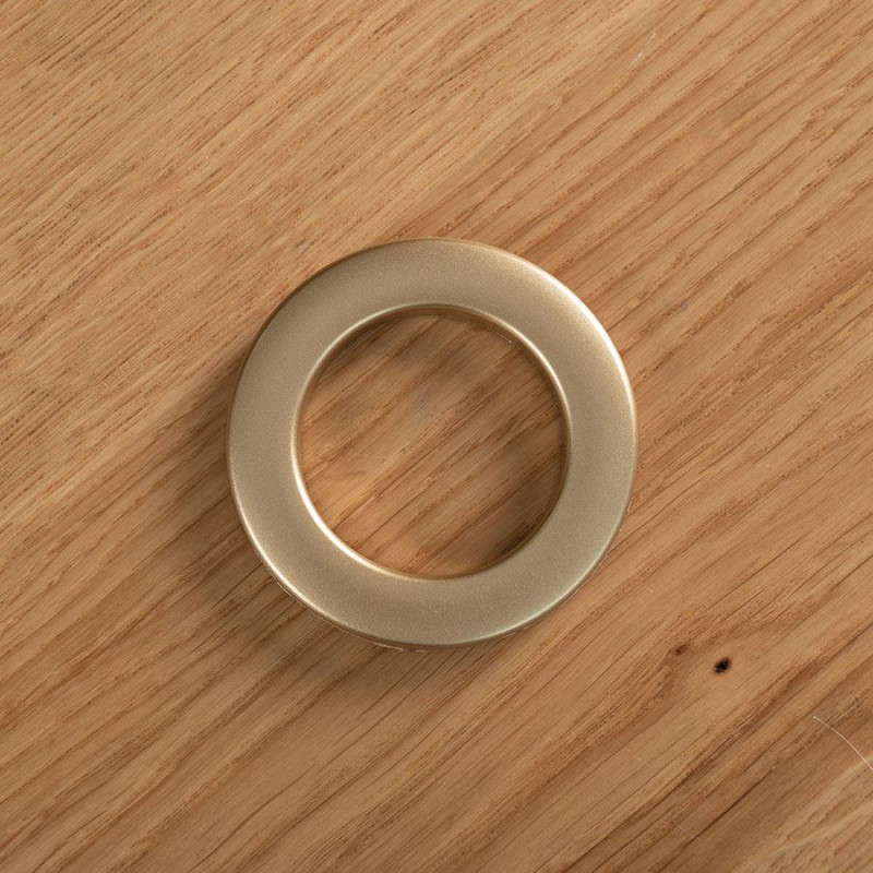 Przelotka plastikowa uniwersalna złoto mat, 10szt., śr wew 35,5mm, zewn. 57,5mm EAN: 5907443451503