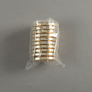 Przelotka plastikowa uniwersalna, 10szt.,śr wew 35,5mm zewn. 57,5mm, kolor złoto mat 030
