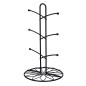 Stojak na kubki metalowy czarny z dekorem kwiatowym 18x33 cm EAN: 5904252389553