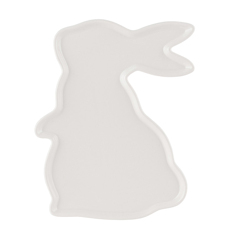 Naczynie Zajączek porcelanowe kremowe 23x17 cm EAN: 5904252389102