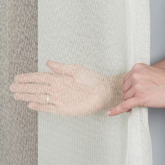 Firanka fantazyjna na markizecie z ołowianką, wysokość 330cm, kolor 012 kremowy