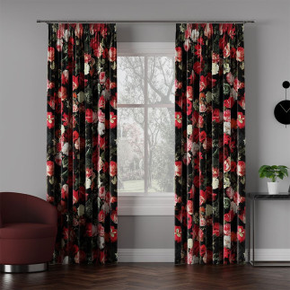 Tulipa tkanina dekoracyjna velvet, 150cm, kolor 001 czerwony