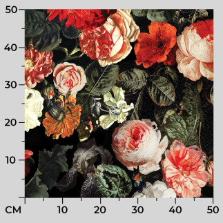 Tulipa tkanina dekoracyjna velvet, 150cm, kolor 001 czerwony