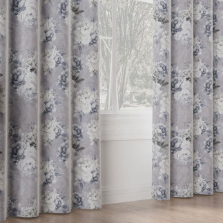 Peoni tkanina dekoracyjna velvet, 140cm, kolor 004 niebieski