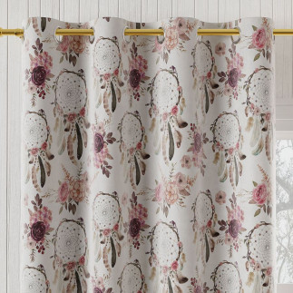 Kwiatowy Łapacz Snów Velvet 150cm Kolor Biały EAN: 2010000589274