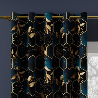 Maxim tkanina dekoracyjna blackout, 145cm, kolor 003 granatowy