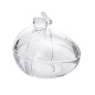 Szklany pojemnik jajko 13,5x9,5x12,5 cm EAN: 5904252386750 - elegancka dekoracja i praktyczne przechowywanie.