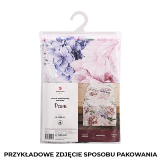 Peoni bieżnik wodoodporny velvet, 40x180cm, kolor 001 różowy