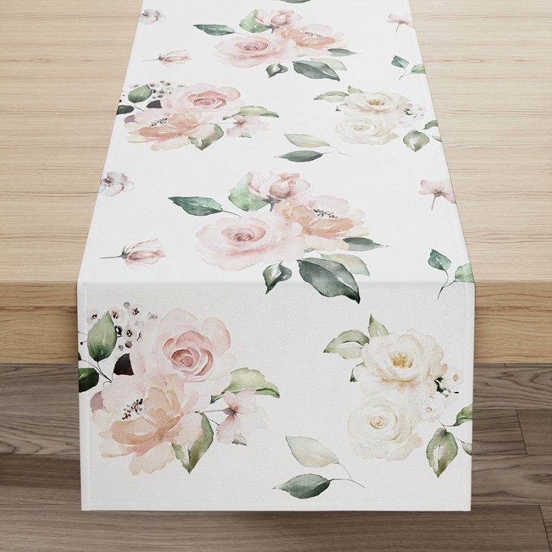 Lanosa Bieżnik Wodoodporny Velvet 40x180 cm Różowy, EAN: 5907693249578