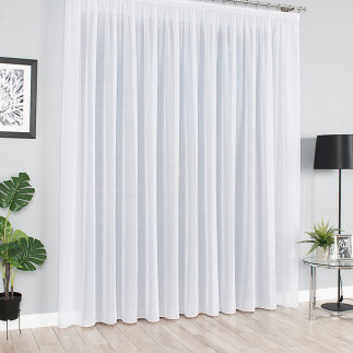 Firanka fantazyjna, wysokość 330cm, kolor 001 biały