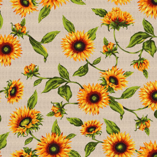 Słoneczniki tkanina dekoracyjna, 140cm, kolor 001