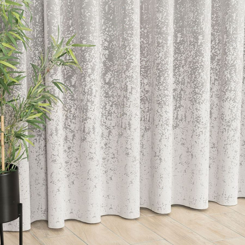 Firanka żakardowa szara 250cm wzór po całości EAN: 5907693217515