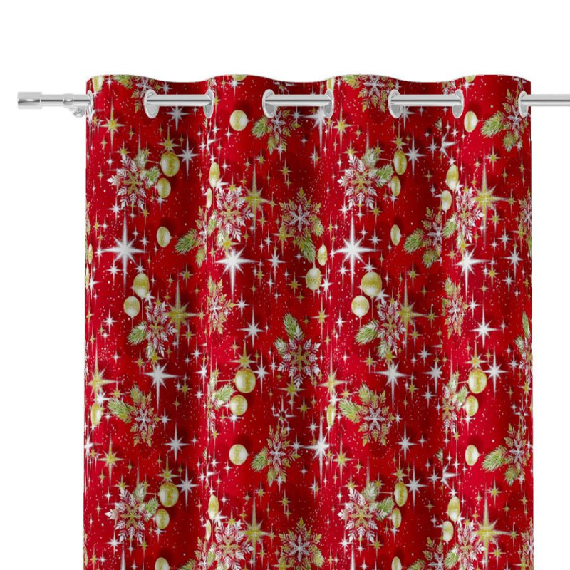 Tkanina Dekoracyjna Świąteczna 017, szer. 140 cm, kolor Biały - EAN: 2010000580783