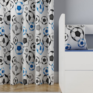 Futbol tkanina dekoracyjna oxford, 140cm, kolor 001 niebieski