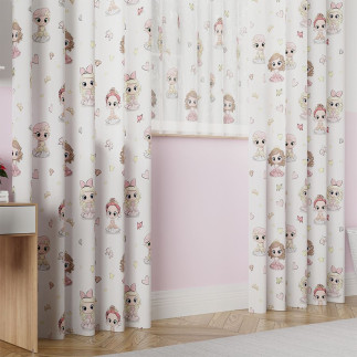 Princess tkanina dekoracyjna oxford, 140cm, kolor 001 różowy