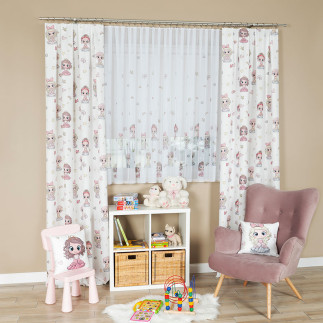 Princess tkanina dekoracyjna oxford, 140cm, kolor 001 różowy