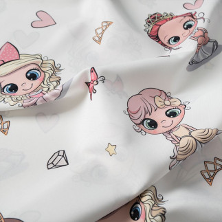 Princess tkanina dekoracyjna oxford, 140cm, kolor 001 różowy
