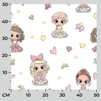 Princess tkanina dekoracyjna oxford, 140cm, kolor 001 różowy