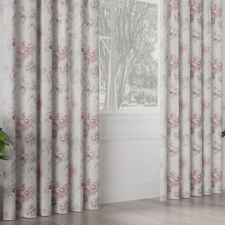 Rose firana etamina, 155cm, kolor 001 różowy pastelowy