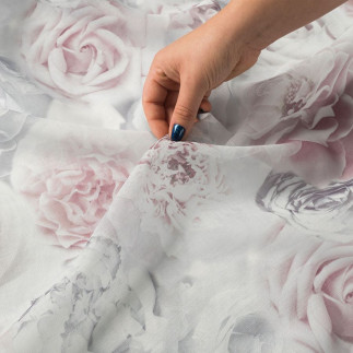 Rose firana etamina, 155cm, kolor 001 różowy pastelowy