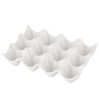 Tacka na 12 jajek 18x12,5x3,5 cm porcelana kremowa