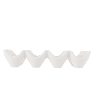 Tacka na 12 jajek 18x12,5x3,5 cm porcelana kremowa