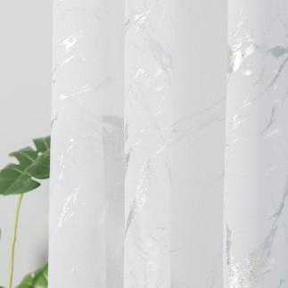Marma Firanka Fantazyjna z Ołowianką 300cm Biała z Srebrnym EAN: 5907693267107