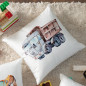 Poszewka dekoracyjna Velvet Pojazdy Ciężarowe 40x40cm Szary EAN: 5907693238466