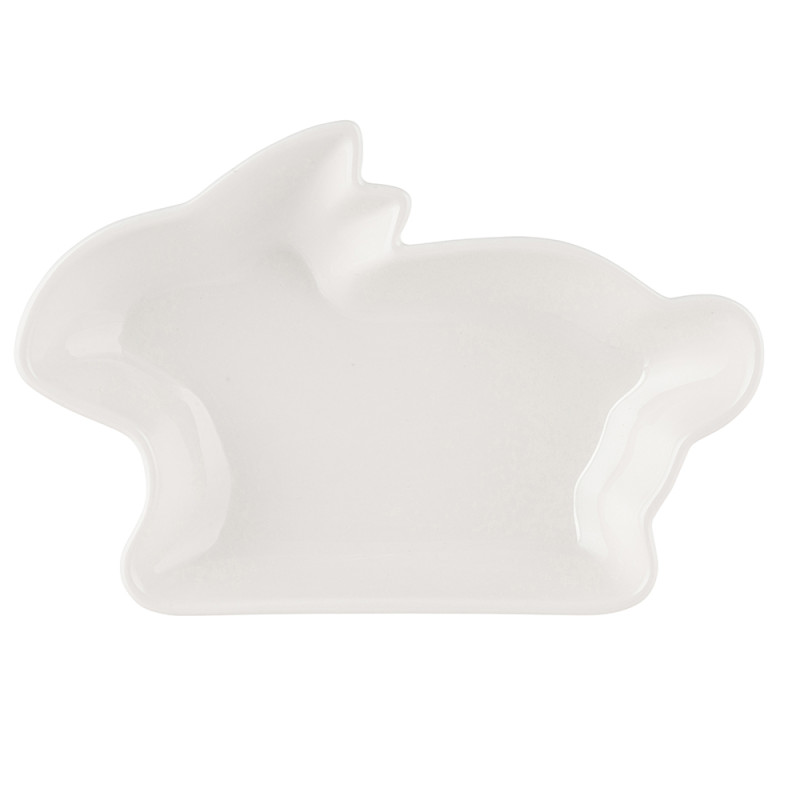 Naczynie Zajączek porcelana kremowa 17,5x12x2,5 cm EAN: 5904252389133 Naczynie Zajączek porcelana kremowa 17,5x12x2,5 cm EAN: 5904252389133