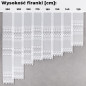 Firanka żakardowa pasy białe 150cm - EAN: 2010000410882