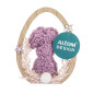 Figurka boucle zając w jajku fioletowa 11x2x14 cm EAN: 5904252385432