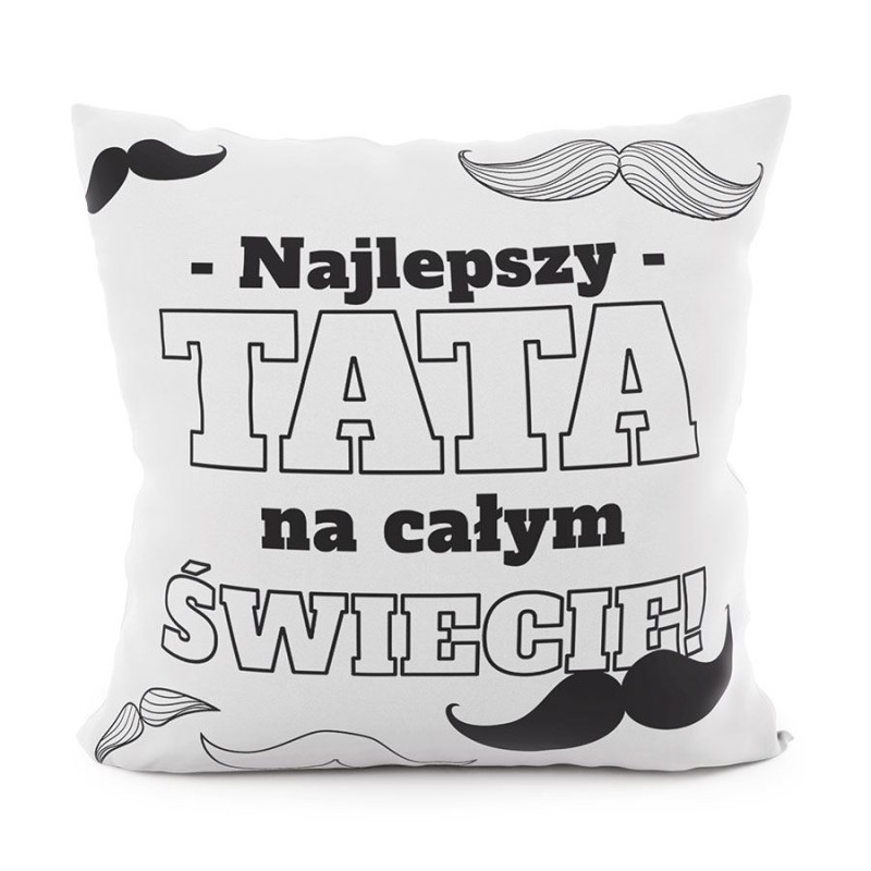Najlepszy Tata Poszewka Dekoracyjna Velvet 40x40 cm, Kolor 001, EAN: 5907693238091