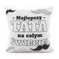 Najlepszy Tata Poszewka Dekoracyjna Velvet 40x40 cm, Kolor 001, EAN: 5907693238091