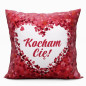 Kocham Cię Poszewka Dekoracyjna Velvet 40x40cm Czerwony EAN: 2010000603055