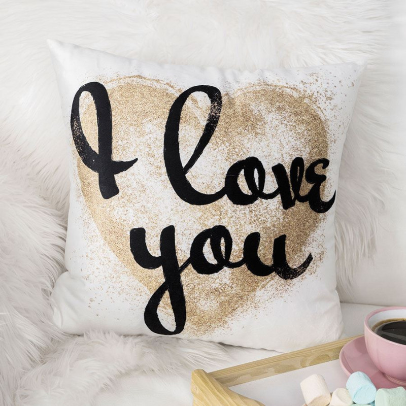 Glitter Heart Poszewka Dekoracyjna Velvet 40x40cm Biała EAN: 5907693254473 Glitter Heart Poszewka Dekoracyjna Velvet 40x40cm Biała EAN: 5907693254473