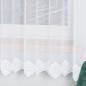 Firanka żakardowa z wzorem dolnym, wysokość 180cm, kolor biały 001 - EAN: 5907693251359