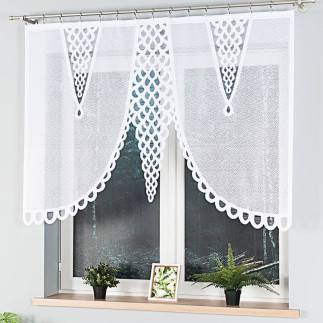 Eryka panel żakardowy gotowy, szerokość 160 x wysokość 120cm, kolor 001 biały
