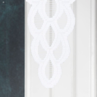 Eryka panel żakardowy gotowy, szerokość 160 x wysokość 120cm, kolor 001 biały