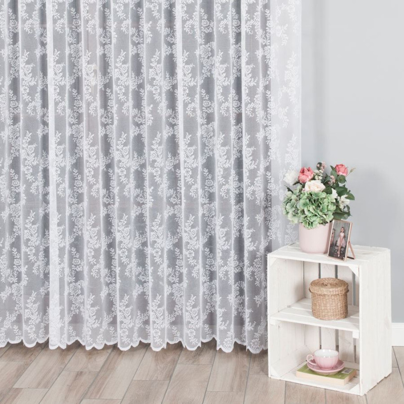 Firanka żakardowa wzór po całości 250cm biały EAN: 2010100148913