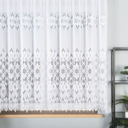 Firanka żakardowa, wysokość 160cm, kolor 001 biały